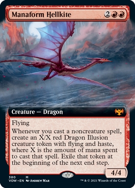 Manaform Hellkite Innistrad- Crimson Vow Bordless